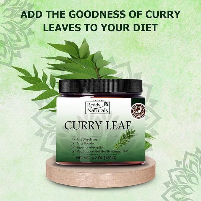Curry Leaf Iron Boost – Dry Scoop for Energy, Digestion, Metabolism & Ayurvedic Wellness