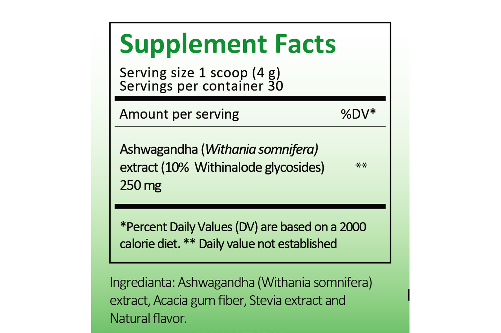 Premium Potent Ashwagandha calm dry spoon powder-Traditional Stress Relief & Focus Support