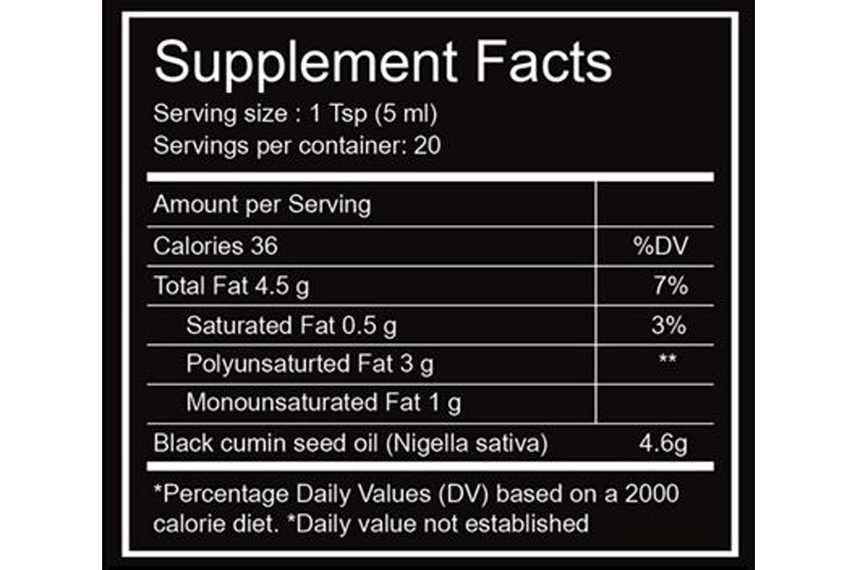 Black Seed Oil