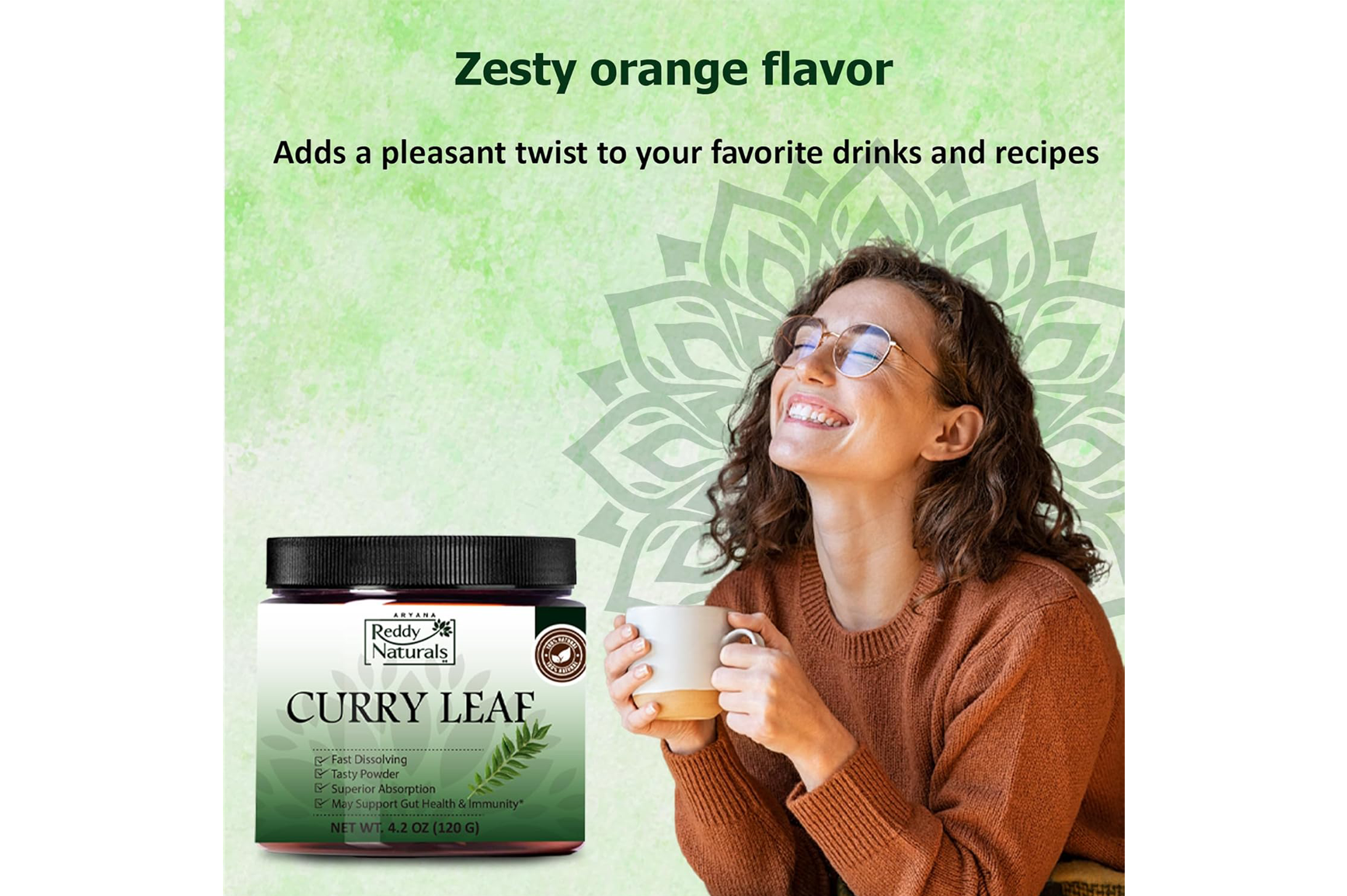 Curry Leaf Iron Boost – Dry Scoop for Energy, Digestion, Metabolism & Ayurvedic Wellness