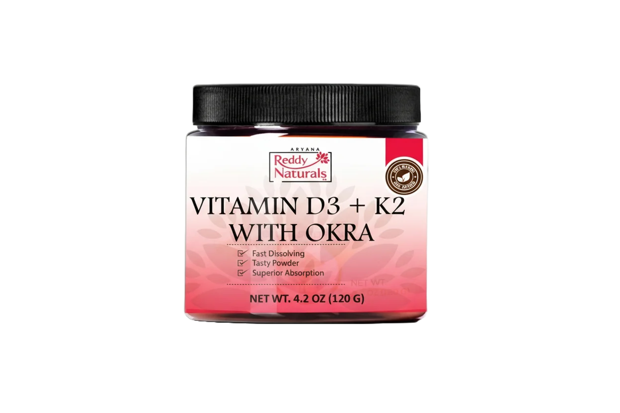 Reddy Naturals Vitamin D3 + K2 with Okra Extract