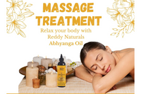 Reddy Naturals Abhyanga Massage Oil – Ayurvedic Body Massage Oil with Essential Oils for Relaxation, Comfort & Rejuvenation