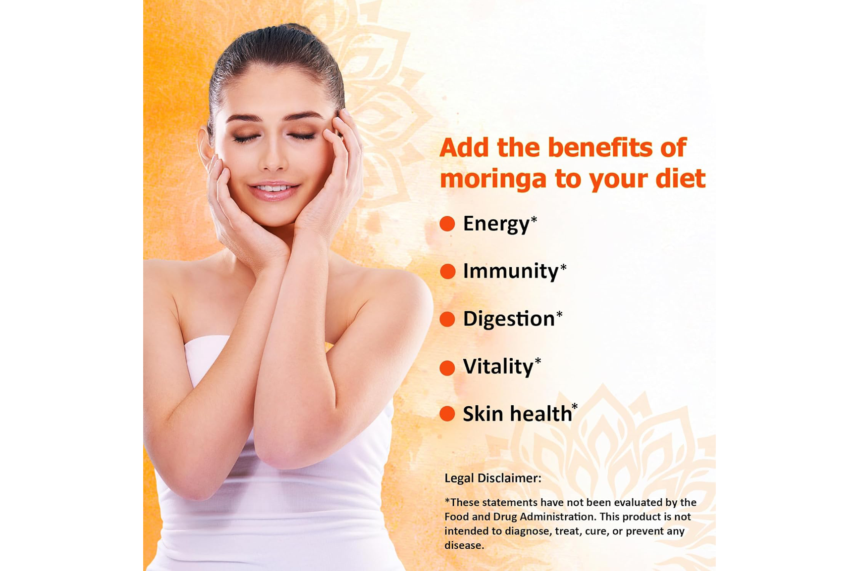 Reddy Naturals Moringa Supplement – Organic Moringa Powder with Superior Taste | Nutrient-Rich Superfood