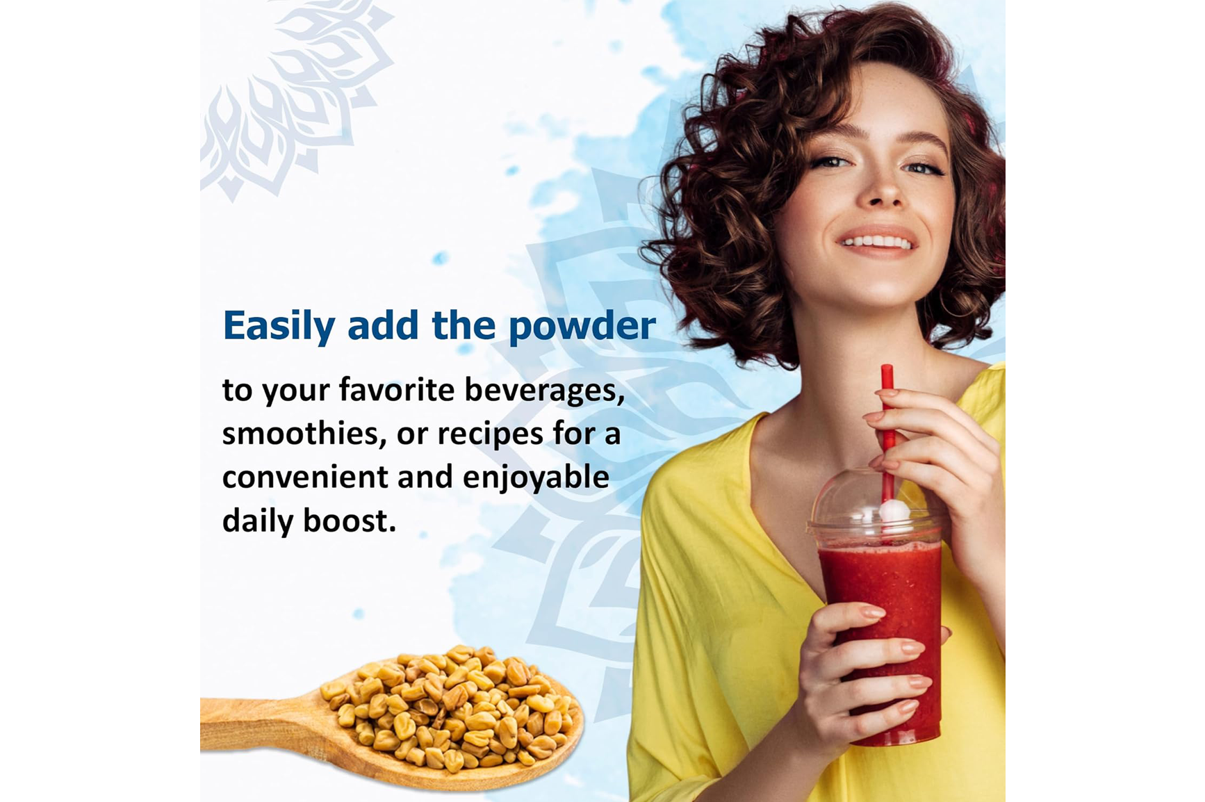 Reddy Naturals FenuFiber – Natural Fenugreek Fiber Supplement with Superior Taste | Plant-Based Powder for Smooth Daily Nutrition