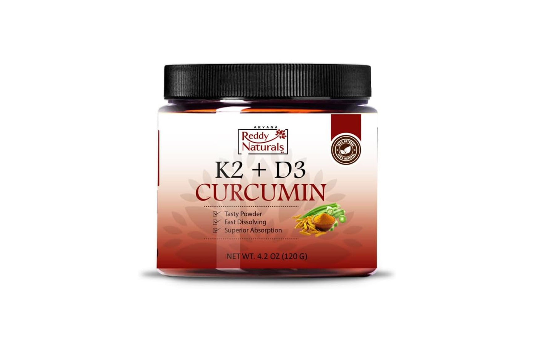 K2 + D3 Curcumin Powder